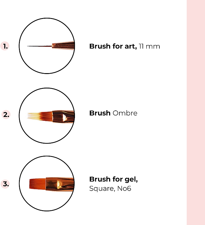 Пензлик для гелю подвійного використання - Sincero Salon Art + Dots Double Use Brush — фото N5