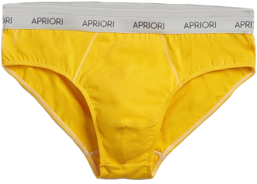 Трусы-брифы мужские, желтые - Apriori Be Yourself — фото N1