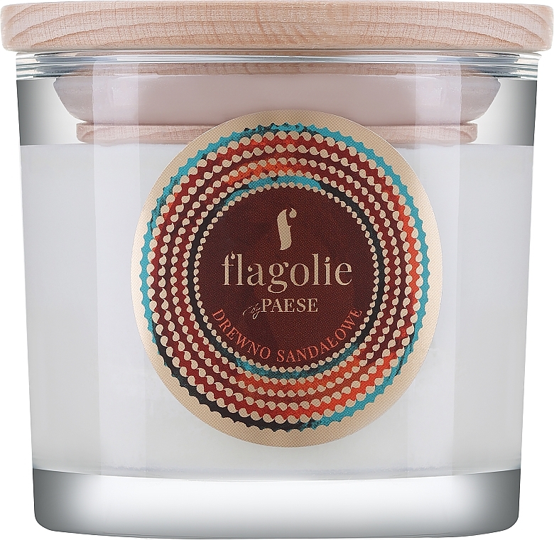 Ароматична свічка в склянці "Сандалове дерево" - Flagolie Fragranced Candle Sandalwood — фото N1