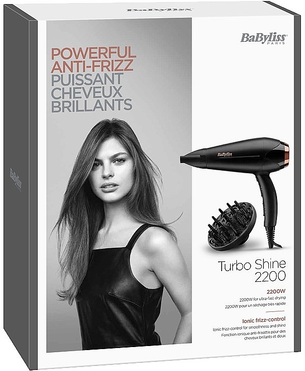 Фен для волос - BaByliss D570DE Turbo Shine  — фото N1