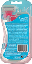 Одноразовые бритвенные станки, 4+2шт - Gillette Venus Sensitive Skin Elixir — фото N2