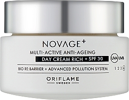 Духи, Парфюмерия, косметика Насыщенный мультиактивный дневной крем для лица SPF30 - Oriflame Novage+ Multi-Active Anti-Ageing Day Cream Rich