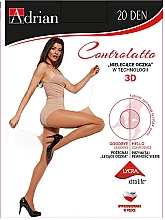 Колготки для женщин "Controlatto 3D" 20 Den, nero - Adrian — фото N1