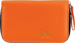 Манікюрний набір 4 предмети, MD.33, у помаранчевому футлярі, сіро-сталевий - Nghia Export Manicure Set — фото N2
