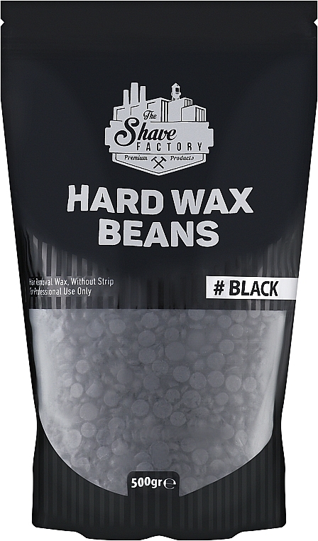 Віск для депіляції, чорний - The Shave Factory Hard Wax Beans Black