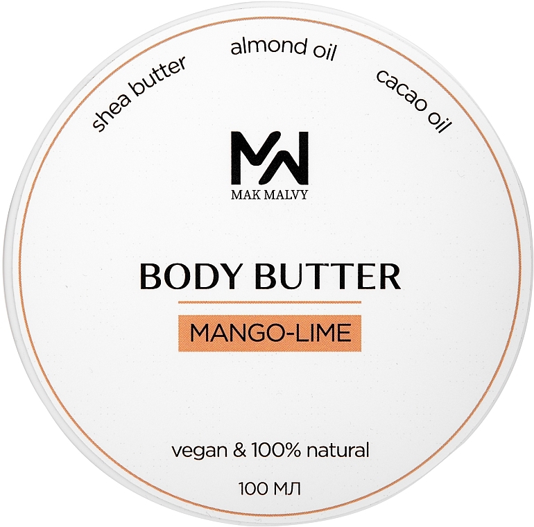 Баттер для тела "Манго-лайм" - Mak & Malvy Body Butter — фото N1
