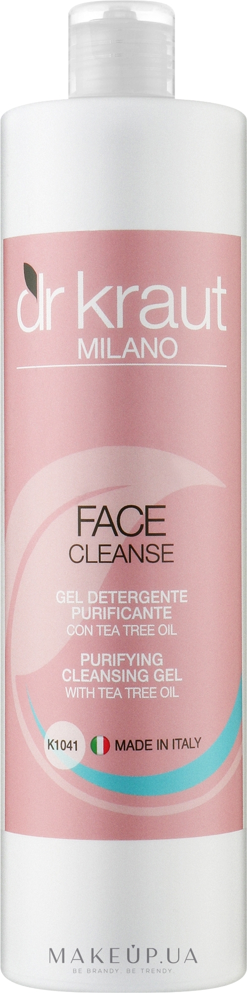 Очищувальний гель з олією чайного дерева для обличчя - Dr.Kraut Purifing Cleansing Gel — фото 500ml