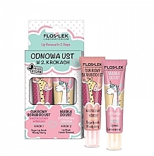 Набор - Floslek Lip Renewal In 2 Steps (lip/scrub/14g + lip/mask/14g) — фото N1