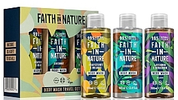 Набір - Faith In Nature Body Wash Travel Set (b/wash/3x400ml) — фото N2