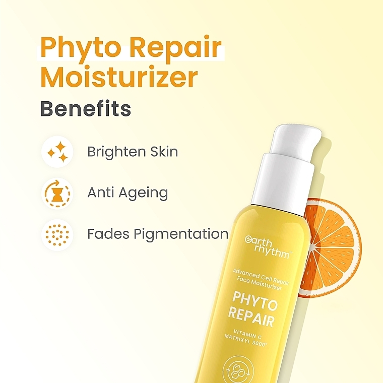 Крем с витамином С - Earth Rhythm Phyto Repair Advanced Cell Repair 3% Vitamin C 1% Matrixyl 3000 — фото N2