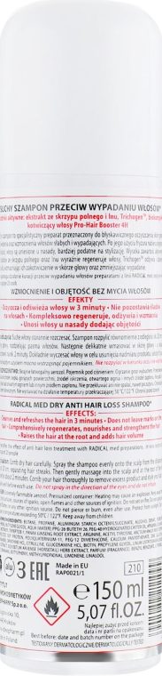 Шампунь сухой против выпадения волос - Farmona Radical Med Dry Shampoo From Hair Loss — фото N2