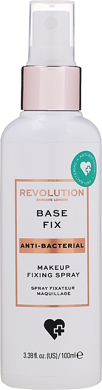 Антибактеріальний спрей для фіксації макіяжу - Revolution Skincare Anti-Bacterial Base Fix — фото N1