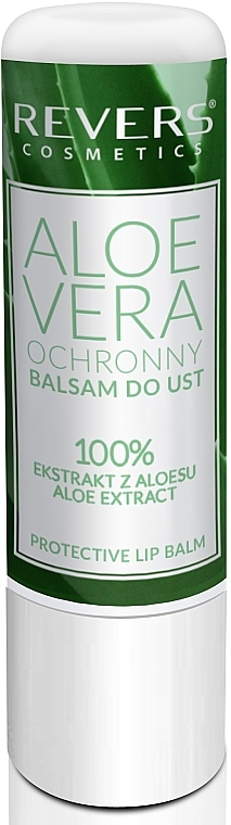 Бальзам для губ з екстрактом алое вера - Revers Cosmetics Aloe Vera Protective Lip Balm — фото N1