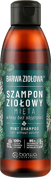 Травяной шампунь с мятой - Barwa Herbal Mint Shampoo — фото N1