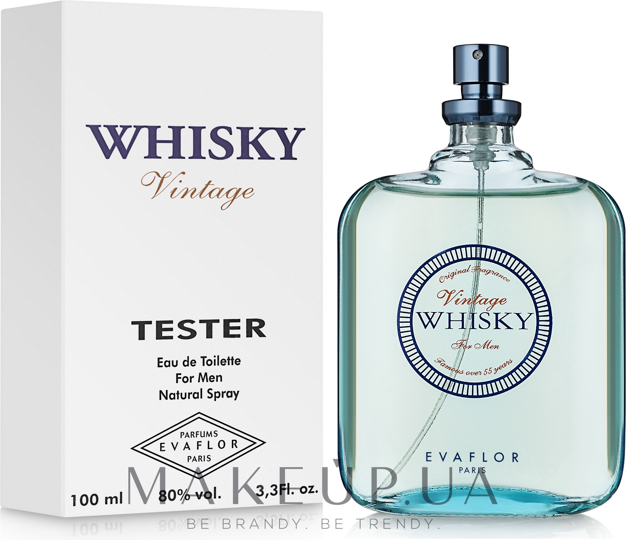 Evaflor Whisky Vintage - Туалетная вода (Тестер без крышечки) — фото 100ml