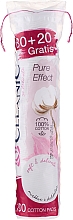 Диски ватні косметичні "Pure Effect", 80+20 шт. - Cleanic Face Care Cotton Pads — фото N1