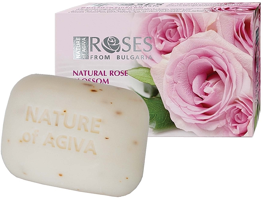 Мило для рук "Пелюстки троянди" - Nature of Agiva Rose Soap — фото N1