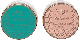Набір - Technic Cosmetics Vintage Cherry Blossom Body Care Duo (b/butter/100ml + b/scrub/100ml) — фото N2