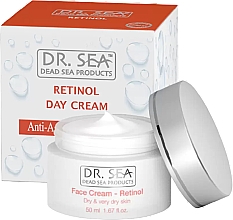 Крем для обличчя для сухої та дуже сухої шкіри з ретинолом - Dr. Sea Retinol Day Cream — фото N1