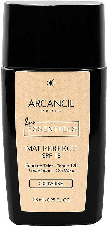 Тональная основа - Arcancil Paris Les Essentiels Mat Perfect Foundation SPF15 — фото N1