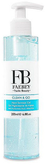Засіб для дезінфекції рук - Faebey Clean & Go Hand Sanitizer Gel — фото N1