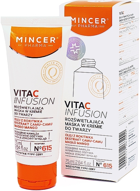 Освежающая маска для лица - Mincer Pharma Vita C Infusion 615 Mask