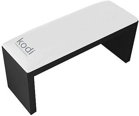 Підлокітник для манікюру на чорних ніжках, White  - Kodi Professional — фото N1