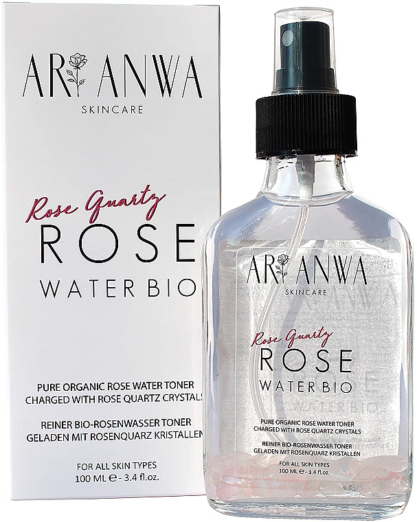 Спрей с розовой водой - ARI ANWA Skincare Rose Quartz Rose Water Spray — фото N1
