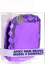 Щетка для волос - Twish Spiky Hair Brush Model 4 Diamond Purple — фото N3
