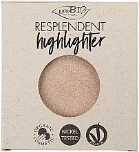 Хайлайтер - PuroBio Cosmetics Resplendent Highlighter (сменный блок) — фото N1