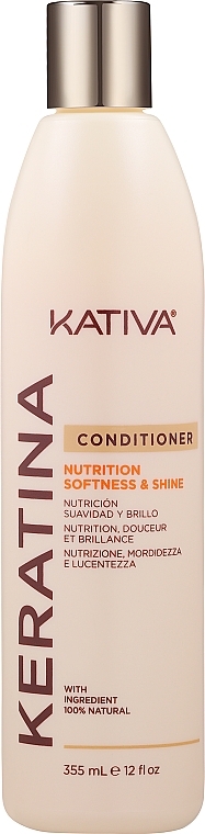 Кератиновый укрепляющий бальзам-кондиционер - Kativa Keratina Conditioner Balm — фото N1