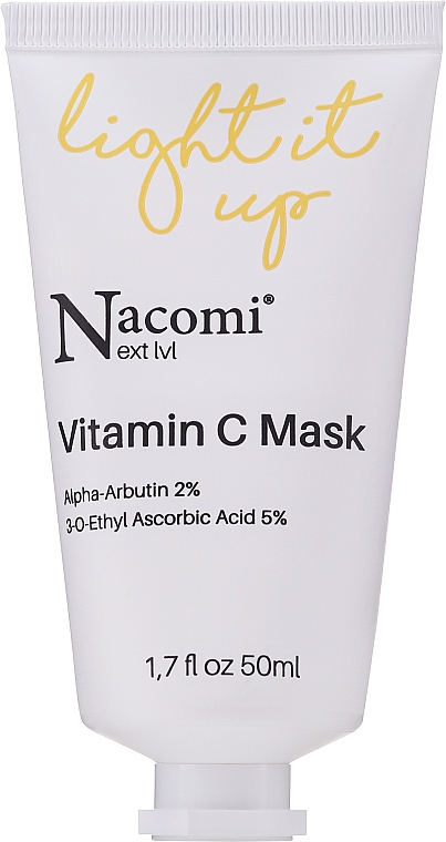 Освітлювальна маска з вітаміном С - Nacomi Next Level Vitamin C Mask — фото N1