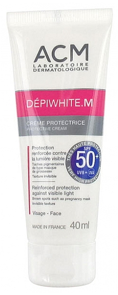 Солнцезащитный крем для лица SPF 50+ - ACM Laboratoires Depiwhite.M Protective Cream SPF 50+ — фото N1