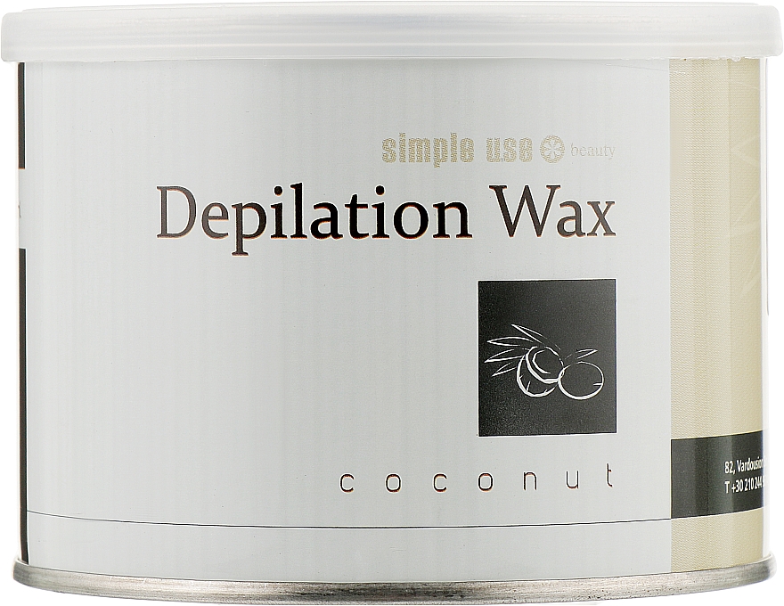 Теплый воск для депиляции в банке "Кокос" - Simple Use Beauty Depilation Wax