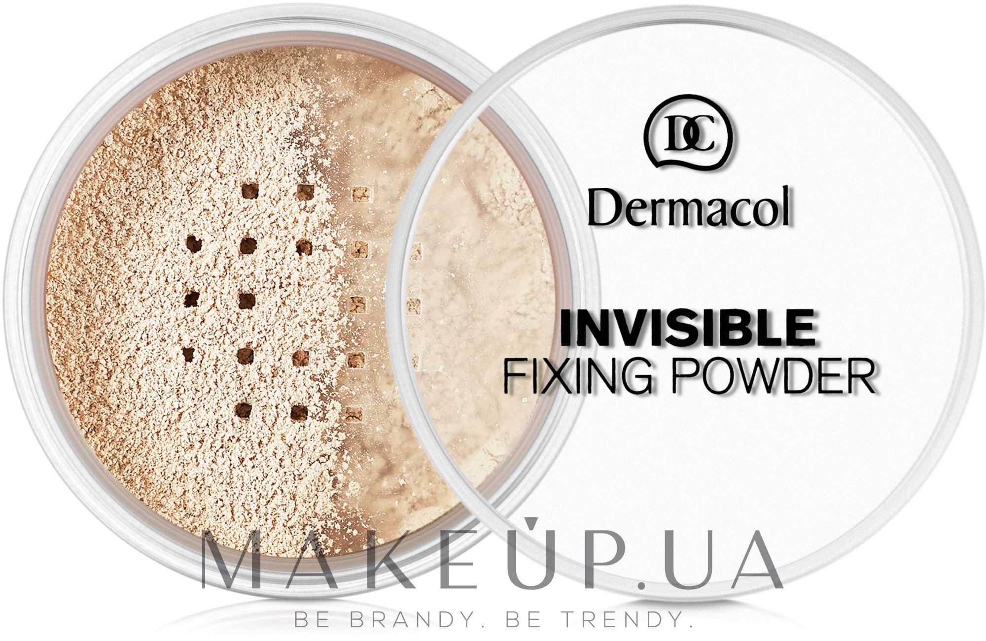 Прозора фіксуюча пудра - Dermacol Invisible Fixing Powder — фото 01-light
