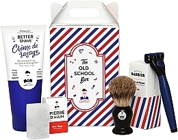 Духи, Парфюмерия, косметика Набор - Monsieur Barbier Old School Box (sh/cr/175 ml + stone/75 g + sh/brush/1 pcs + razor/1 pcs)