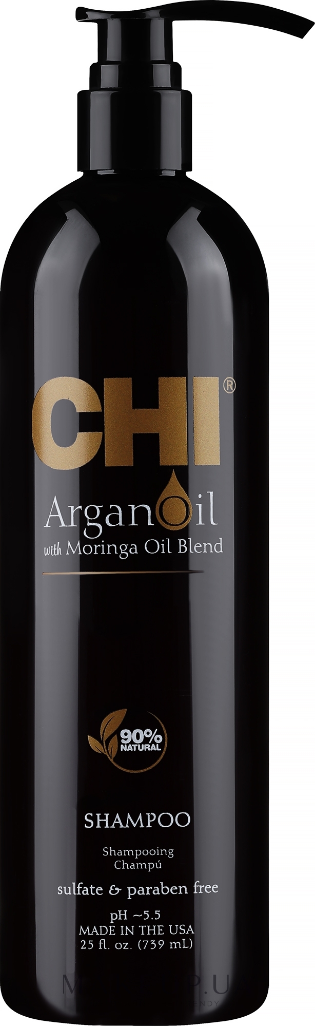 Восстанавливающий шампунь - CHI Argan Oil Plus Moringa Oil Shampoo — фото 739ml