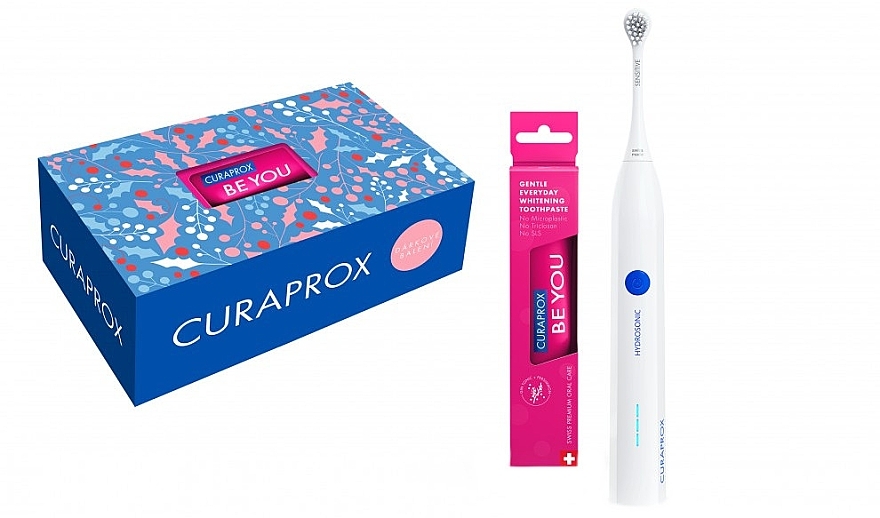 Набір - Curaprox Be You Red +Easy Set (tooth/paste/60ml + tooth/br/1psc) — фото N1