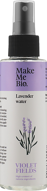 Лавандова вода для інтенсивного зволоження - Make Me BIO Lavender Water — фото N1