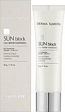 Солнцезащитный крем - MEDIPEEL Derma Maison Sun Block Cell Repair Whitening SPF50+PA++++  — фото N2