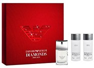 Парфумерія, косметика Armani Emporio Armani Diamonds for Men - Набір (edt 75 + a/sh balm 50 + sh/gel 50)