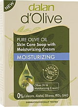 Зволожувальне крем-мило для тіла - Dalan D'Olive Moisturizing Cream Skin Care Soap With — фото N1