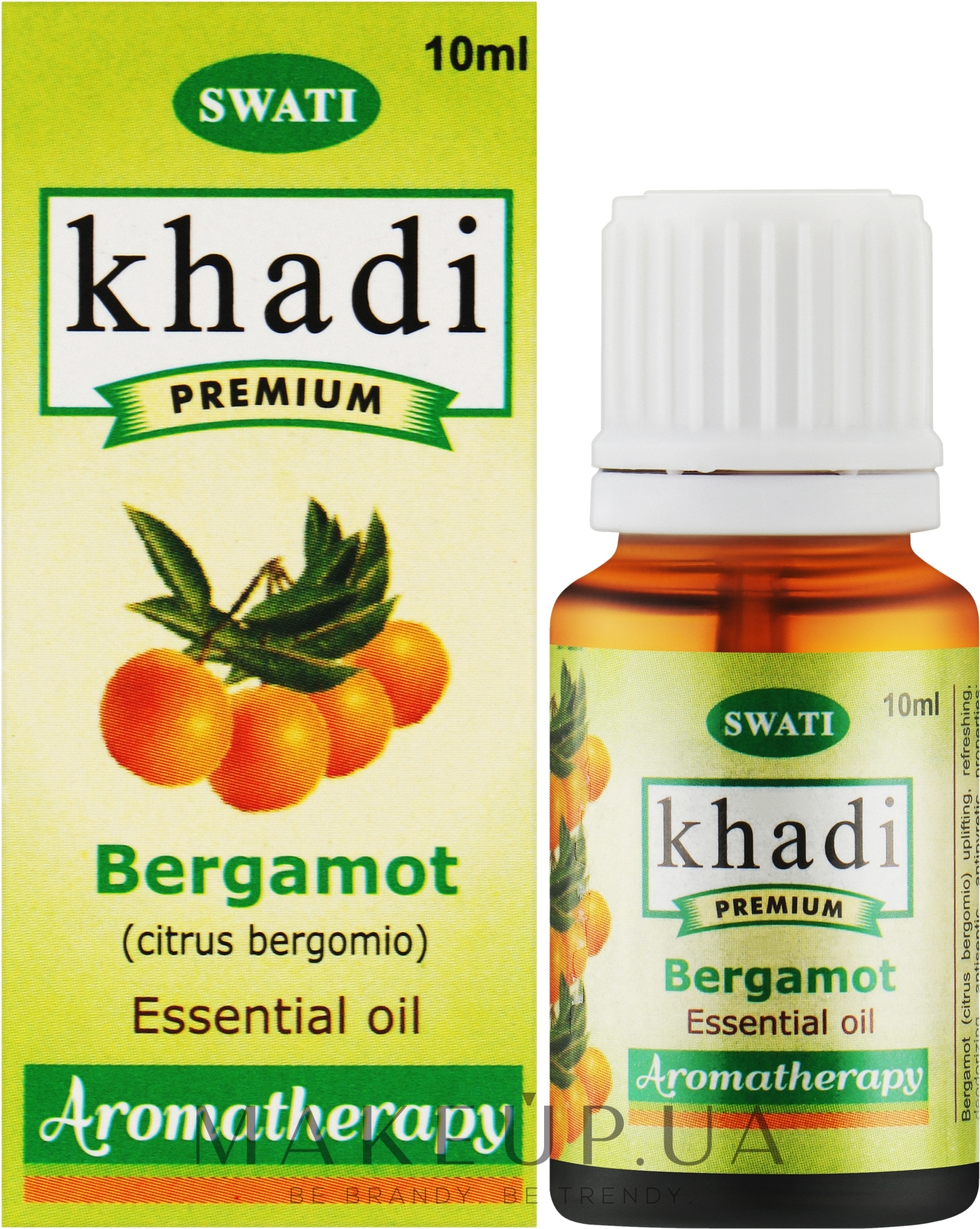 Ефірна олія "Бергамот" - Khadi Swati Premium Essential Oil — фото 10ml