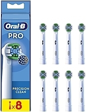 Парфумерія, косметика Змінні насадки для електричної зубної щітки, 8 шт. - Oral-B Pro Precision Clean