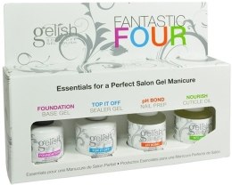 Парфумерія, косметика Набір - Gelish Hand & Nail Harmony Fantastic Four (pH/bond/15ml + cutic/oil/15ml + found/gel/15ml + top/gel/15ml)