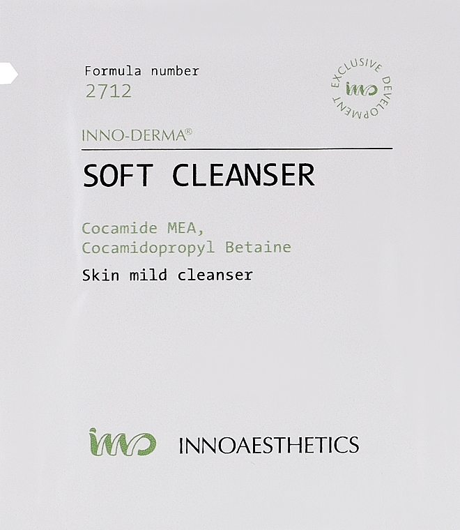 Мягкая очистительная пена - Innoaesthetics Inno-Derma Soft Cleanser (sachet) — фото N1