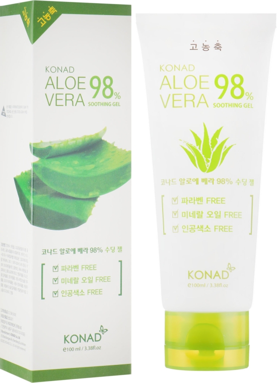 Увлажняющий гель для тела - Konad Aloe Vera 98% Smoothing Gel — фото N2