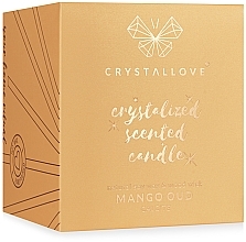 Соєва свічка з кальцитом і манговим удом - Crystallove Soy Candle with Calcite Mango Oud — фото N8