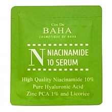 Парфумерія, косметика Сироватка для обличчя з ніацинамідом і цинком - Cos De BAHA Niacinamide Serum with Zinc