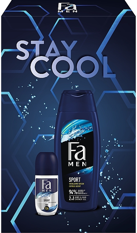 Набор "Sport. Stay Cool" - Fa Men (sh/gel/250ml + deo/50ml) — фото N4